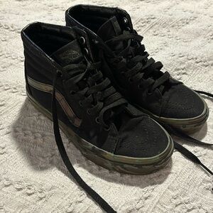 Boys Van high top sneakers black camo 4